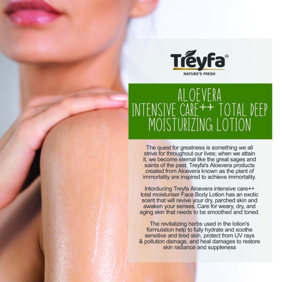 Treyfa Aloevera Red sandal moisturizer body lotion for intense skincare