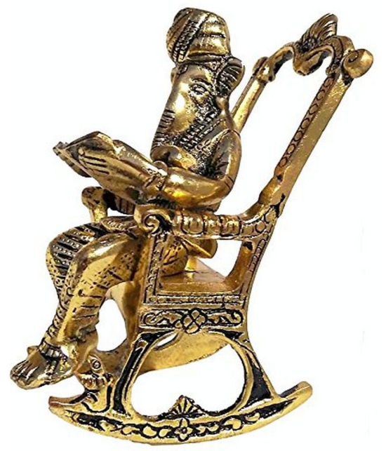 TISYAA - Brass Lord Ganesha Idol ( 15 cm )