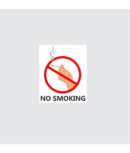 Asmi Collection Self Adhesive Wall Stickers No Smoking Sign Wall Sticker ( 30 x 25 cms )