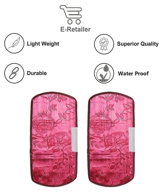 E-Retailer Set of 2 PVC Red Fridge Handle Cover - Red