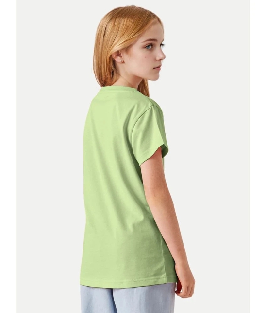 Radprix Green Cotton Blend Girls T-Shirt ( Pack of 1 ) - None