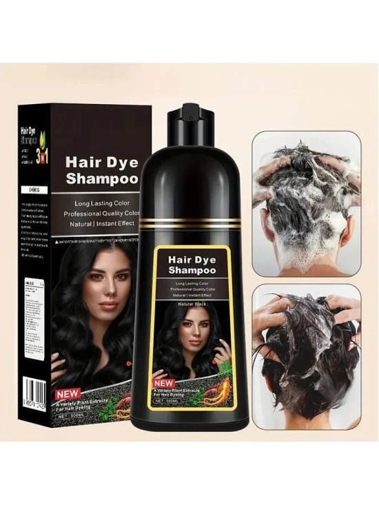 Lenon Shampoo Hair Color Natural Permanent Hair Color 500 mL Black