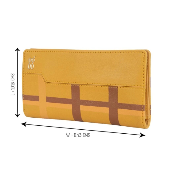 ARGON WALLETS 2 FOLD L CHROME YELLOW