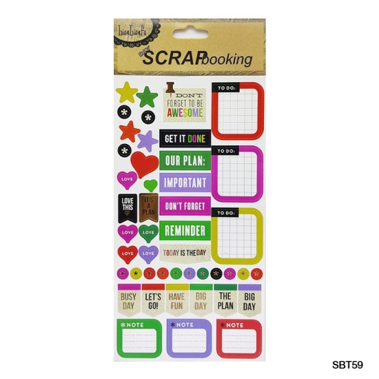 Get Creative with Our Unique Scrapbooking  and laptop sticker ( 1 Sheet each )-SBT59