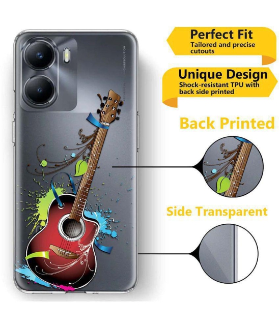 Fashionury Multicolor Printed Back Cover Silicon Compatible For Vivo Y56 ( Pack of 1 )