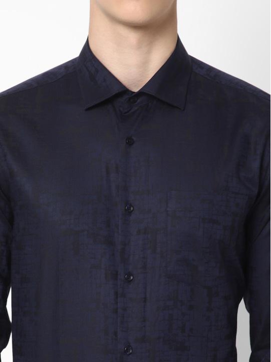 Spread Collar Premium Slim Fit Abstract Printed Formal Cotton Shirt