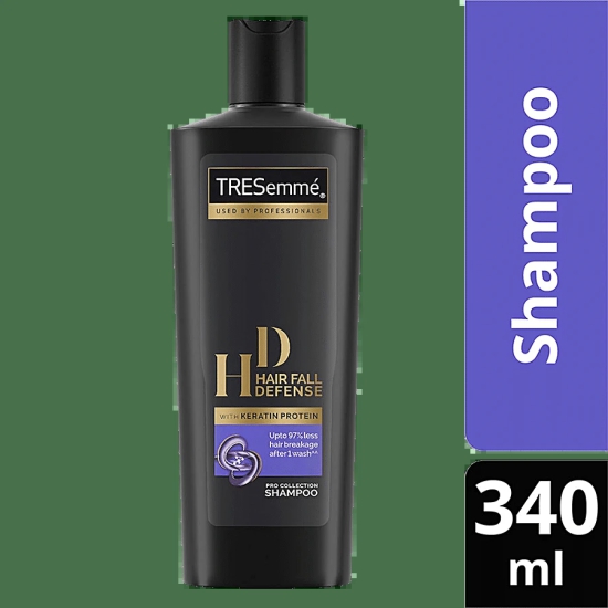 Tresemme Hair Fall Defense Pro Collection Shampoo - With Keratin Protein, Upto 97% Less Hair Breakage After 1 Wash, 340 Ml