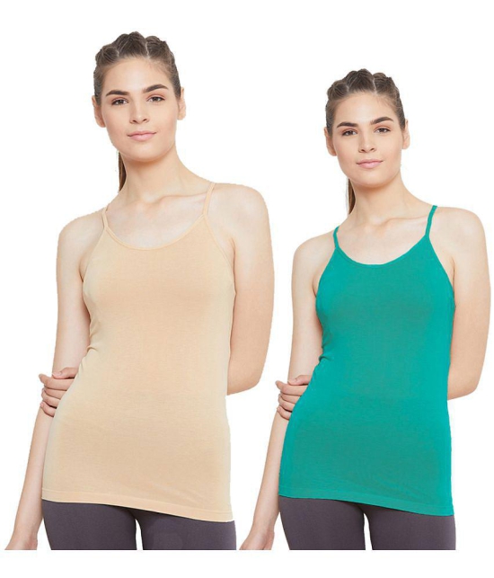 Outflits Cotton Smoothing Cami Shapewear - Pack of 2 - M