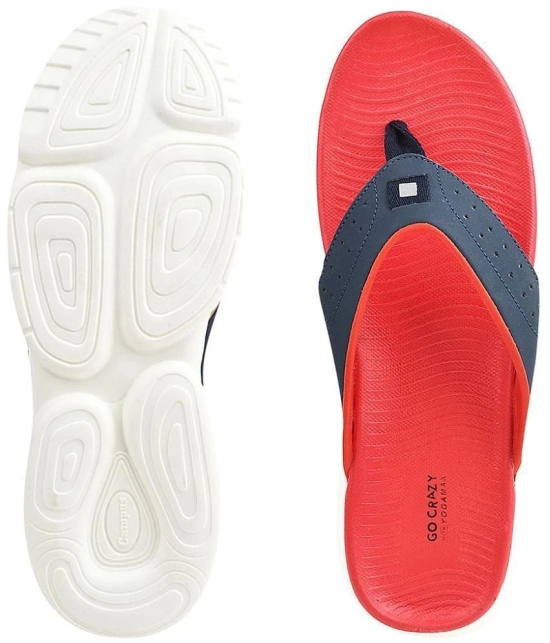 Campus - Red Mens Thong Flip Flop - None