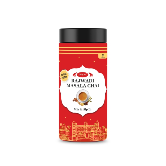 INSTANT Rajwadi Masala Chai Premix | Just Add Hot Water | Ready in 10 seconds-100 gms