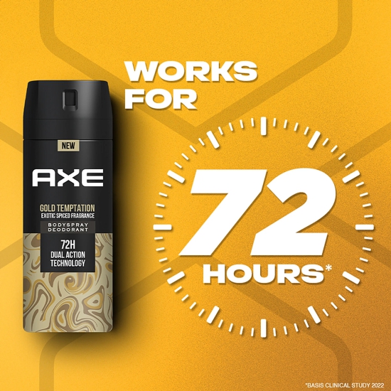 Axe Gold Temptation - Long Lasting Deodorant, Body Spray, For Men, 150 Ml