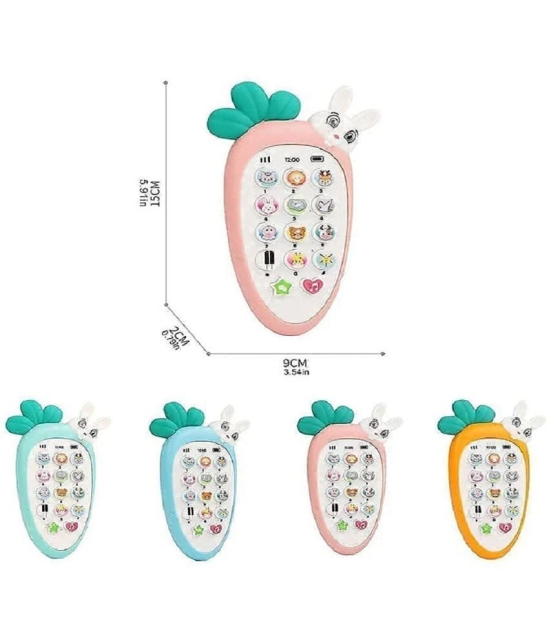 Smart Phone Cordless Feature Mobile Phone Toys Mobile Phone for Kids Phone Mobile Phone Toy Musical Toys for Kids Smart Light (Pack of 1) (Rabbit Phone)