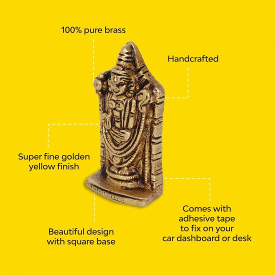 Govinda Balaji Brass Idol | 100% Pure Brass | Antique Finish