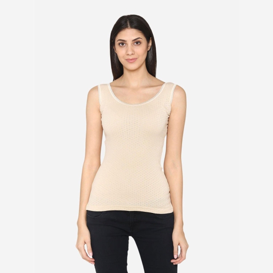 Vami Sleeve- less Thermal Top For Women in Skin Color XL