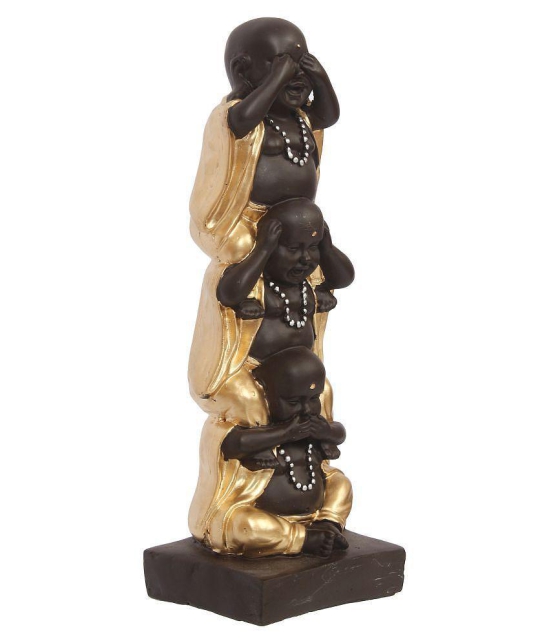 eCraftIndia Gold Polyresin Figurines - Pack of 1