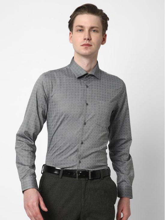 Premium Slim Fit Checked Cotton Formal Shirt