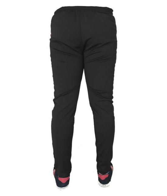 Forbro Black Polyester Lycra Trackpants Single - L