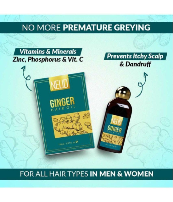 NEUD Premium Ginger Hair Oil for Men & Women - 1 Pack (150ml)