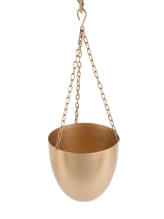 Hanging Capsule Planter (Set of 2)-Gold