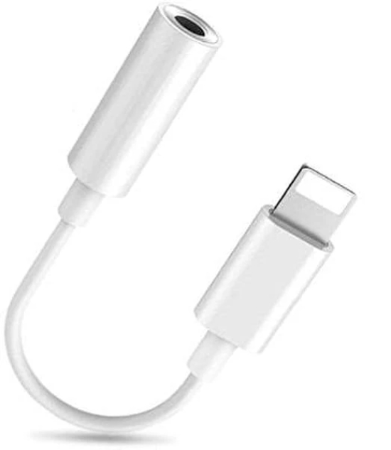 Vingajoy VR-322 Iphone 3.5 MM Aux Adapter (White)