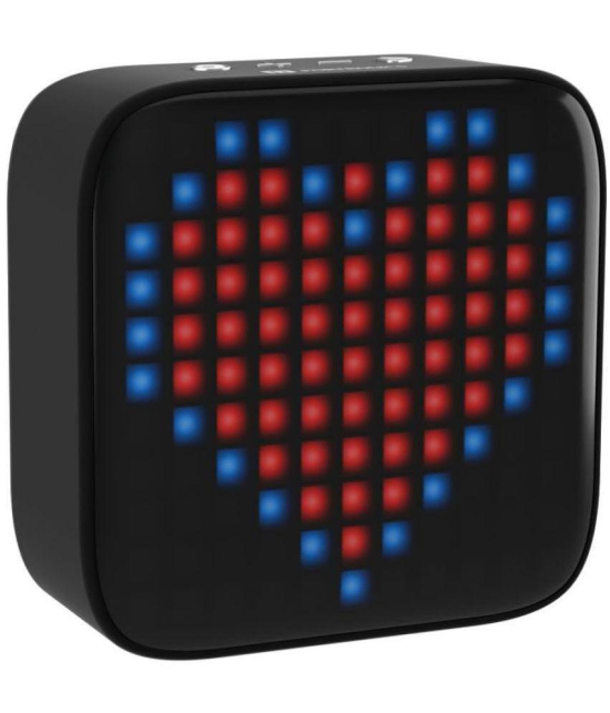 Portronics Pixel:8W Wireless Speaker With 32 LED Display Animations ,Black (POR 1455) - Black