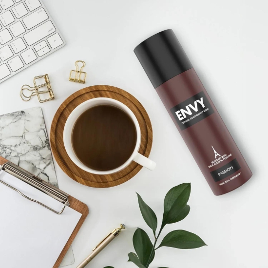 ENVY Dark + Passion + Gravity + Thrill Deodorant Combo -480ml