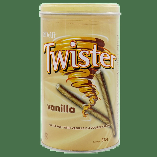 Twister Flavoured Cream Wafer Roll Vanilla, 320 Gm