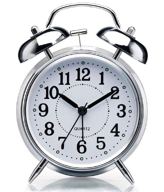 GEEO Analog NEW Silver Alarm Clock - Pack of 1