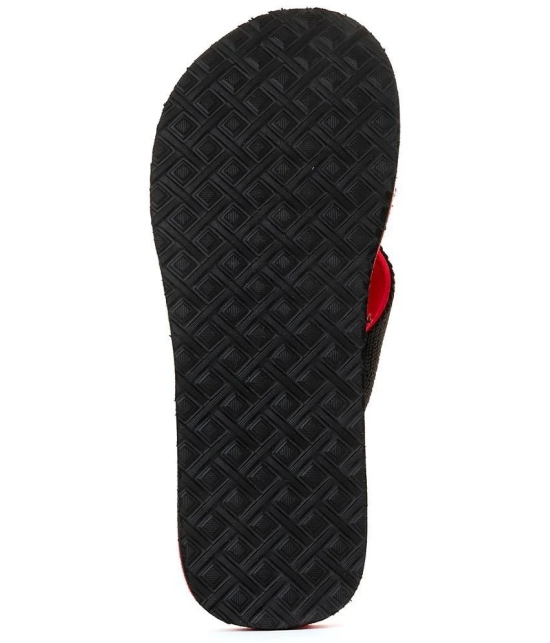 Khadims - Red Mens Thong Flip Flop - None