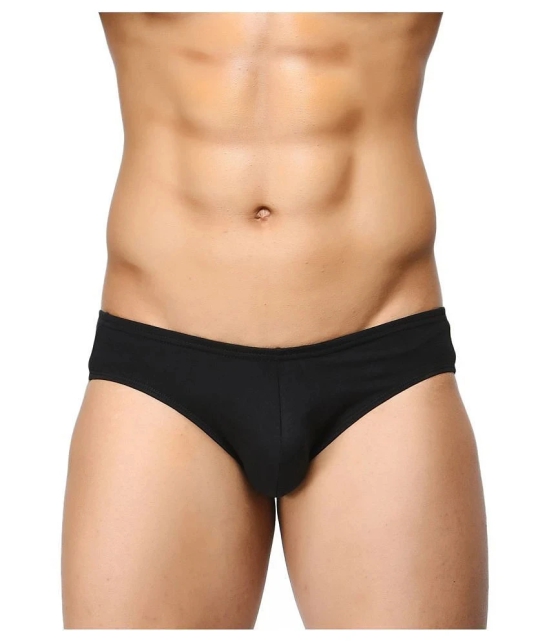 La Intimo Cotton Mens Briefs ( Black ) - 38