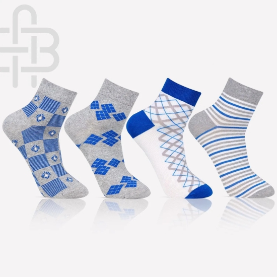 Men Ankle Length Formal/Office Socks - Pack Of 4