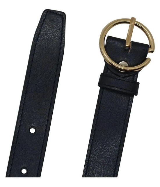 Loopa Black PU Casual Belt - None