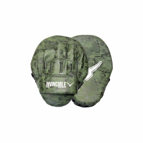 Invincible Commando Punch Mitts, Focus Pad Boxing-Camo