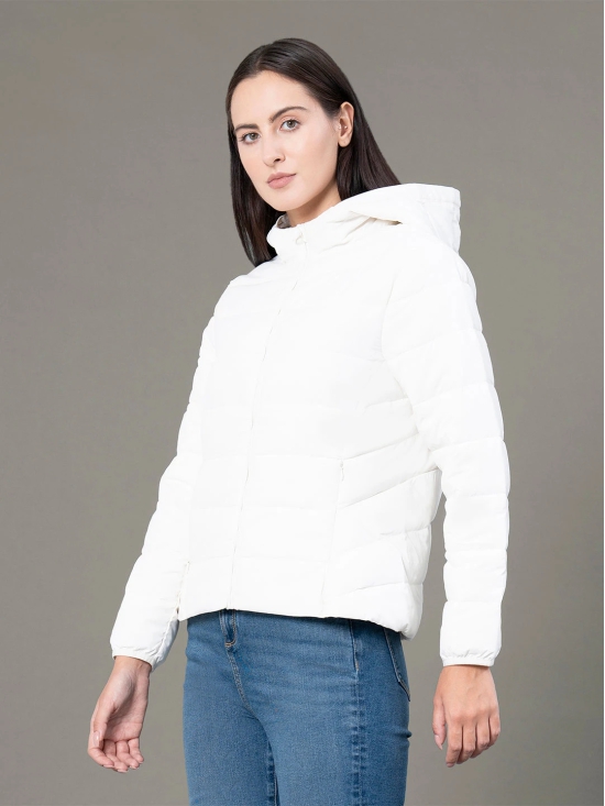 RedTape Hooded Jacket for Women | Padded & Water Resistant Finish | Enhanced Comfort