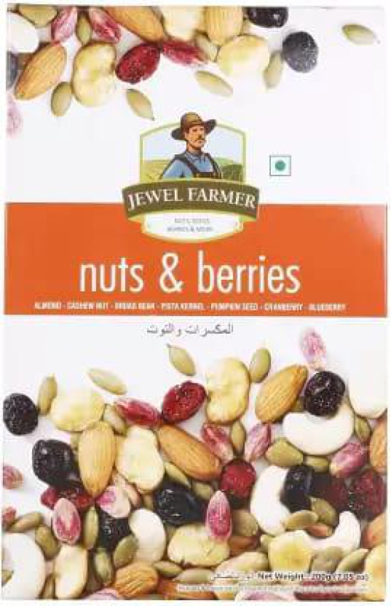 Jewel Farmer Nuts & Berries with 100% Natural Taste Rich in Antioxidants Helps 200 g