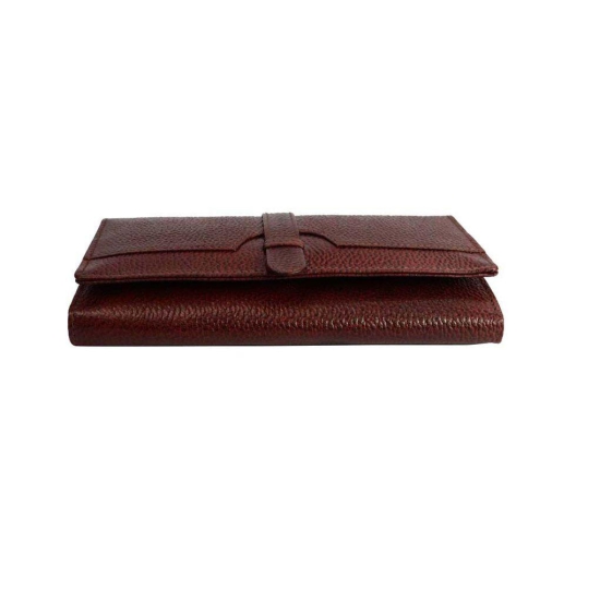 Women Trendy Dark Brown Genuine Leather Wallet (PDS/LDB/23/0009P)