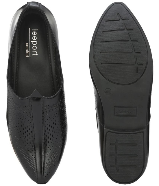 Leeport - Black Mens Jutti - None