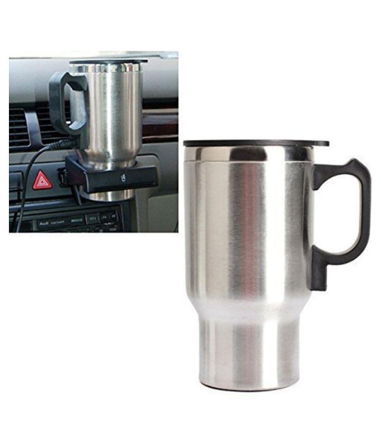 ND BROTHERS Car Electric Mug for Hot Coffee Drinks Cup Plastic Coffee Mug 1 Pcs 450 mL - Multi Color