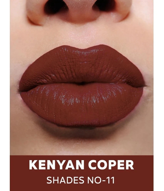 Seven Seas Classy Matte Full Coverage Long Lasting &Smudge Proof Matte Lipstikc (Kenyan Copper 3.5g)