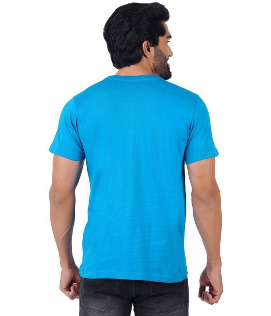 ferocious - Teal Blue Cotton Regular Fit Men's T-Shirt ( Pack of 2 ) - None