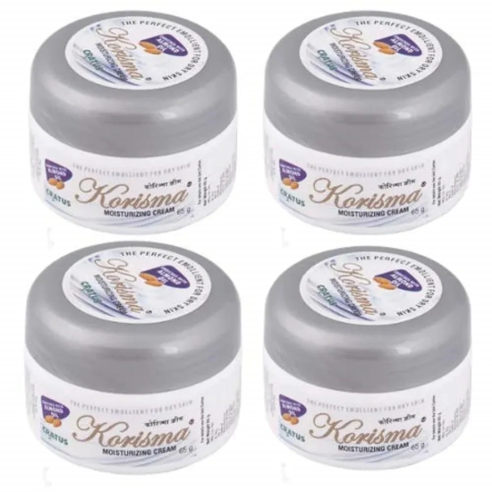 Korisma Moisturizing Lotion with Almond Oil, Aloe Vera, Wheat Germ Oil, Jojoba Extracts for Rejuvenating & Hydrated Skin - 65gms(Pack of 4)