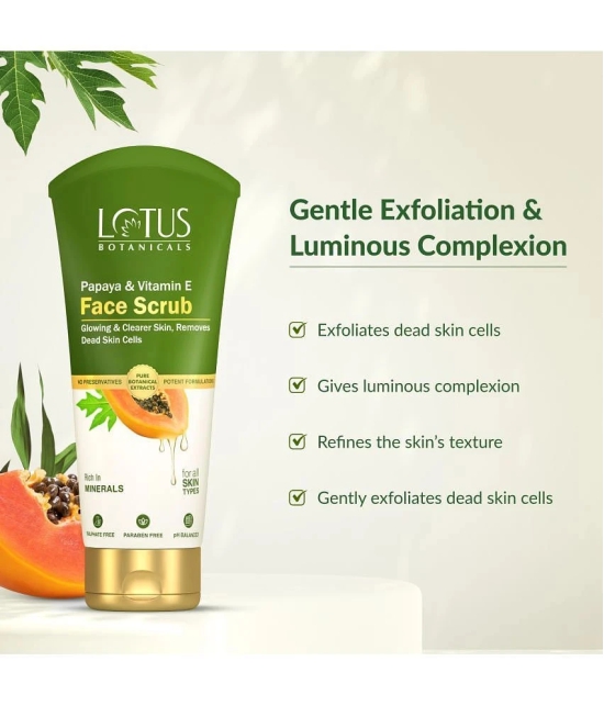 Lotus Botanicals Papaya & Vitamin E Face Scrub 100g