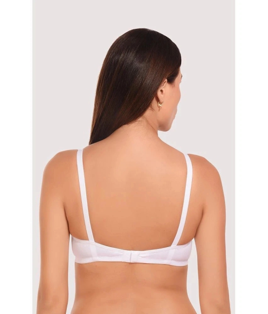 Elina Pack of 1 Cotton Non Padded Womens T-Shirt Bra ( White ) - None