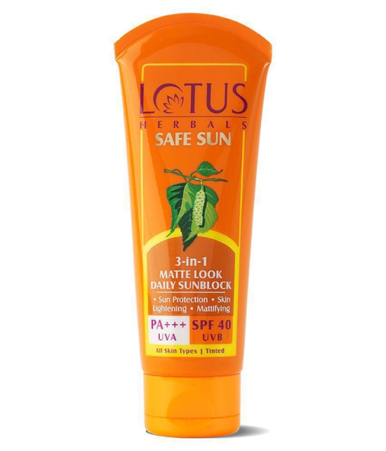 Lotus Herbals Safe Sun SPF 40 100g And Safe Sun Kids SPF 25, 100g