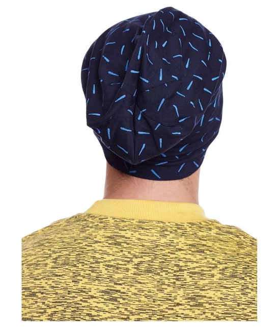 Vimal Jonney Navy Cotton Caps - Navy