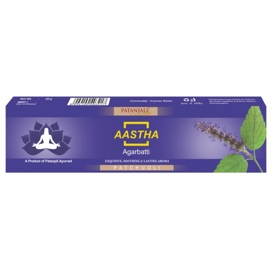 AASTHA AGARBATTI PATCHOULI - 20 GM