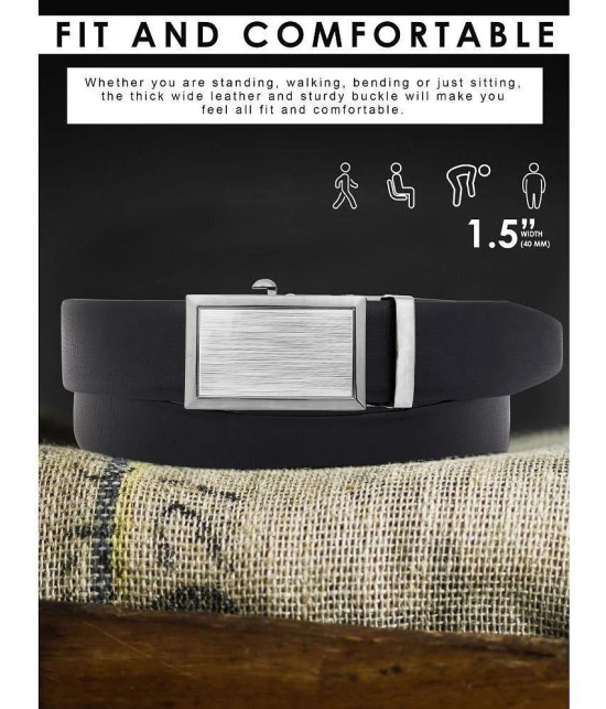 Loopa - Black Faux Leather Mens Reversible Belt ( Pack of 1 ) - None