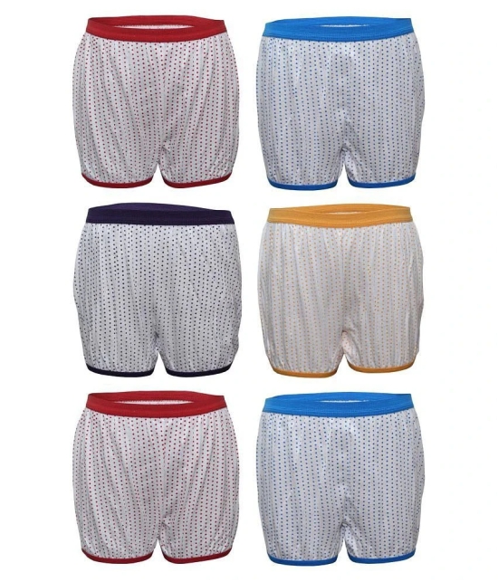 Bodycare Pack of 6 100% Cotton Girls Bloomers ( Multi ) - 8-10 Years