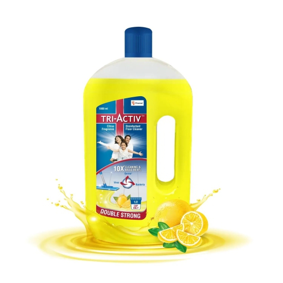 Tri-Activ Disinfectant Floor Cleaner | Kills 99.9% Germs, 10x Cleaning With Citrus Fragrance Original Pack of 1 x1000ml
