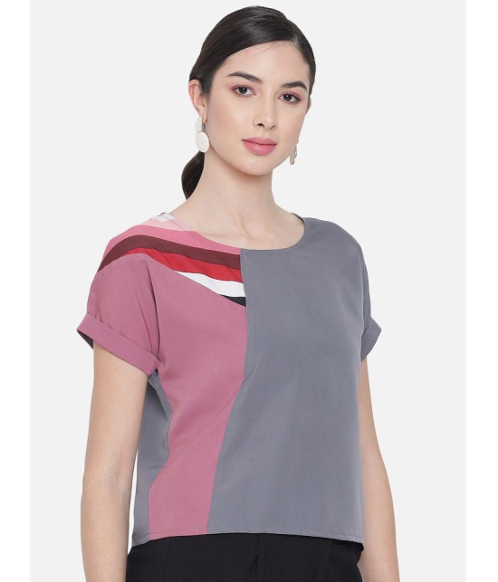 ALL WAYS YOU Polyester Regular Tops - Grey Single - L